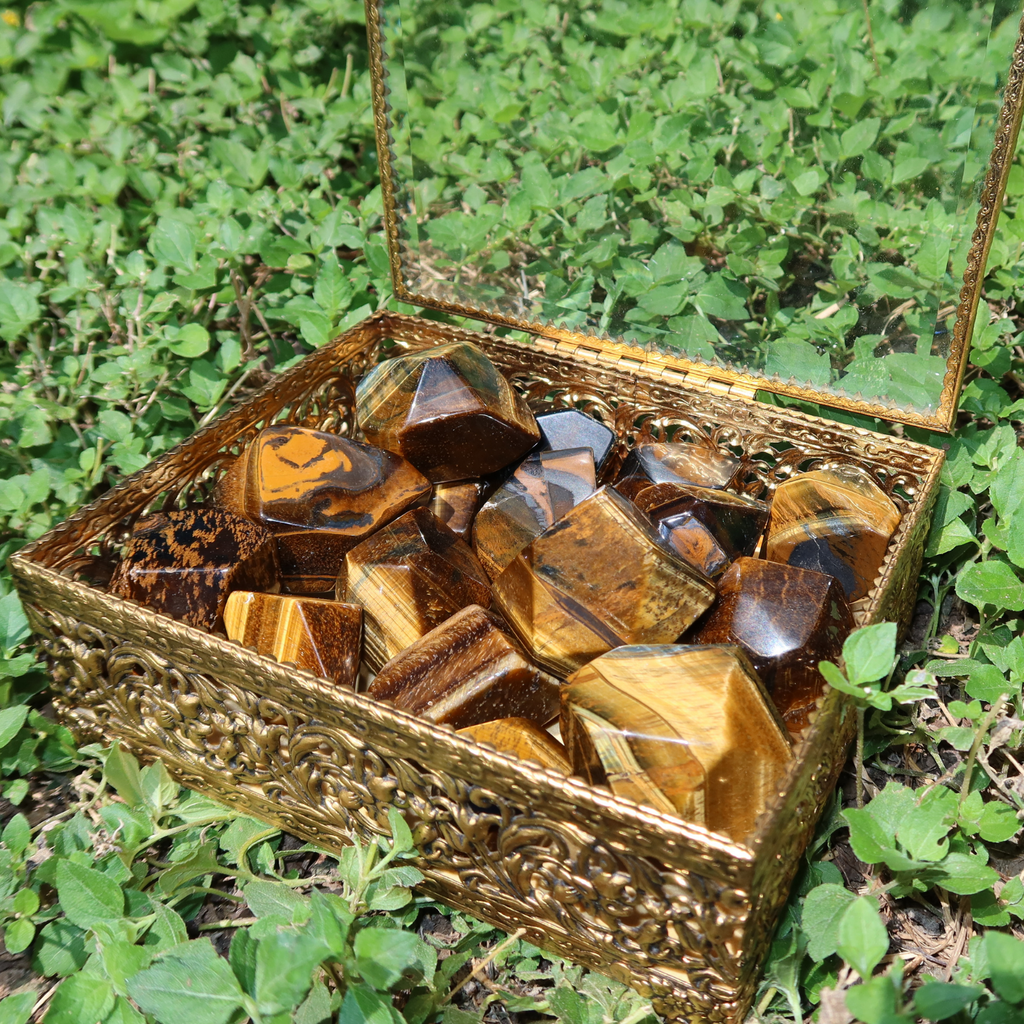 Tigers Eye Pocket Stone - Arcanum LA