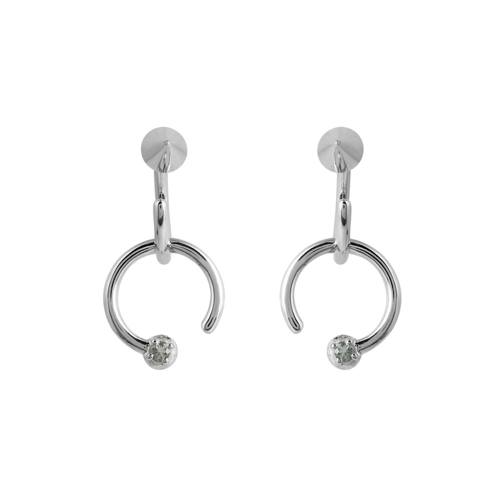 PIERCED Earring - Aquamarine - Arcanum LA