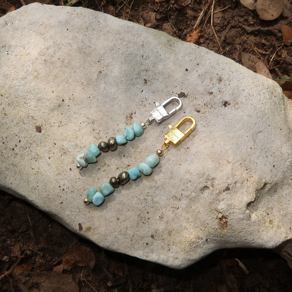 DEVI Bikini Charm - Larimar & Pyrite - Arcanum LA