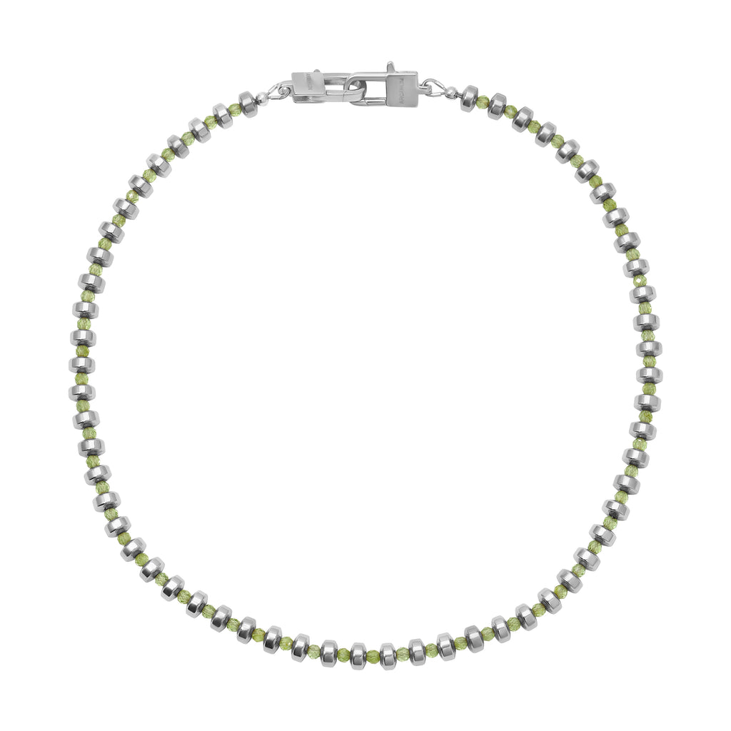 Fishscale Clasp - Peridot & Hematite - Arcanum LA