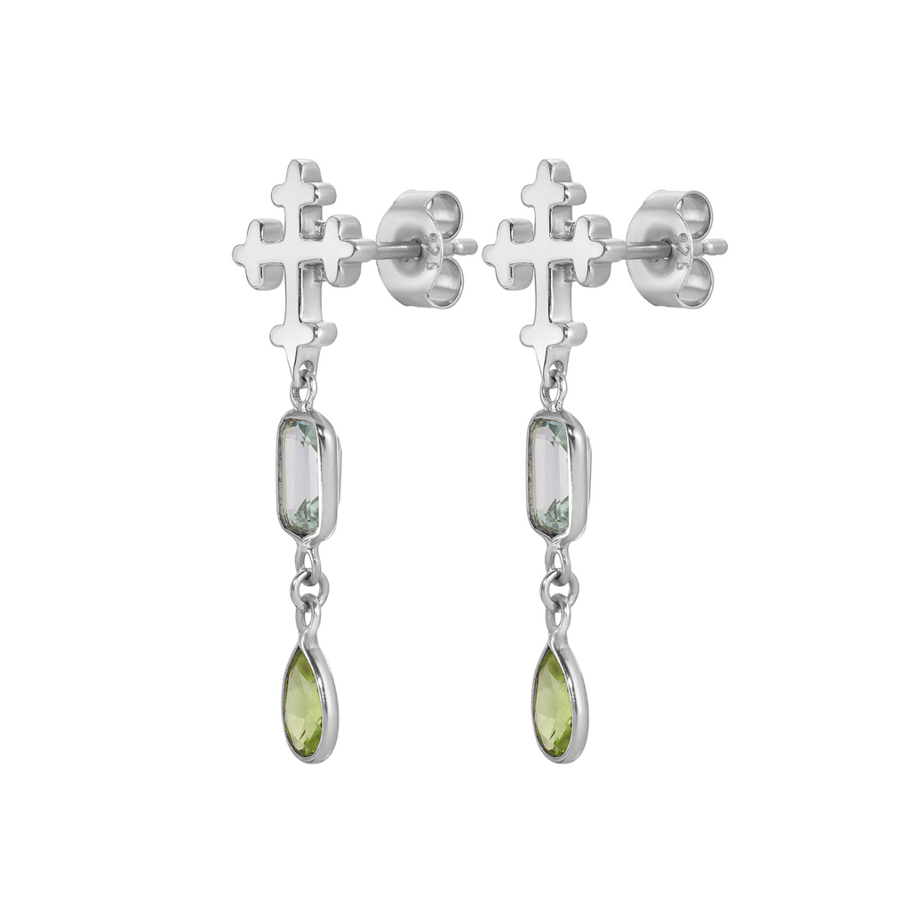 REVIVAL Earring - Aquamarine & Peridot - Arcanum LA