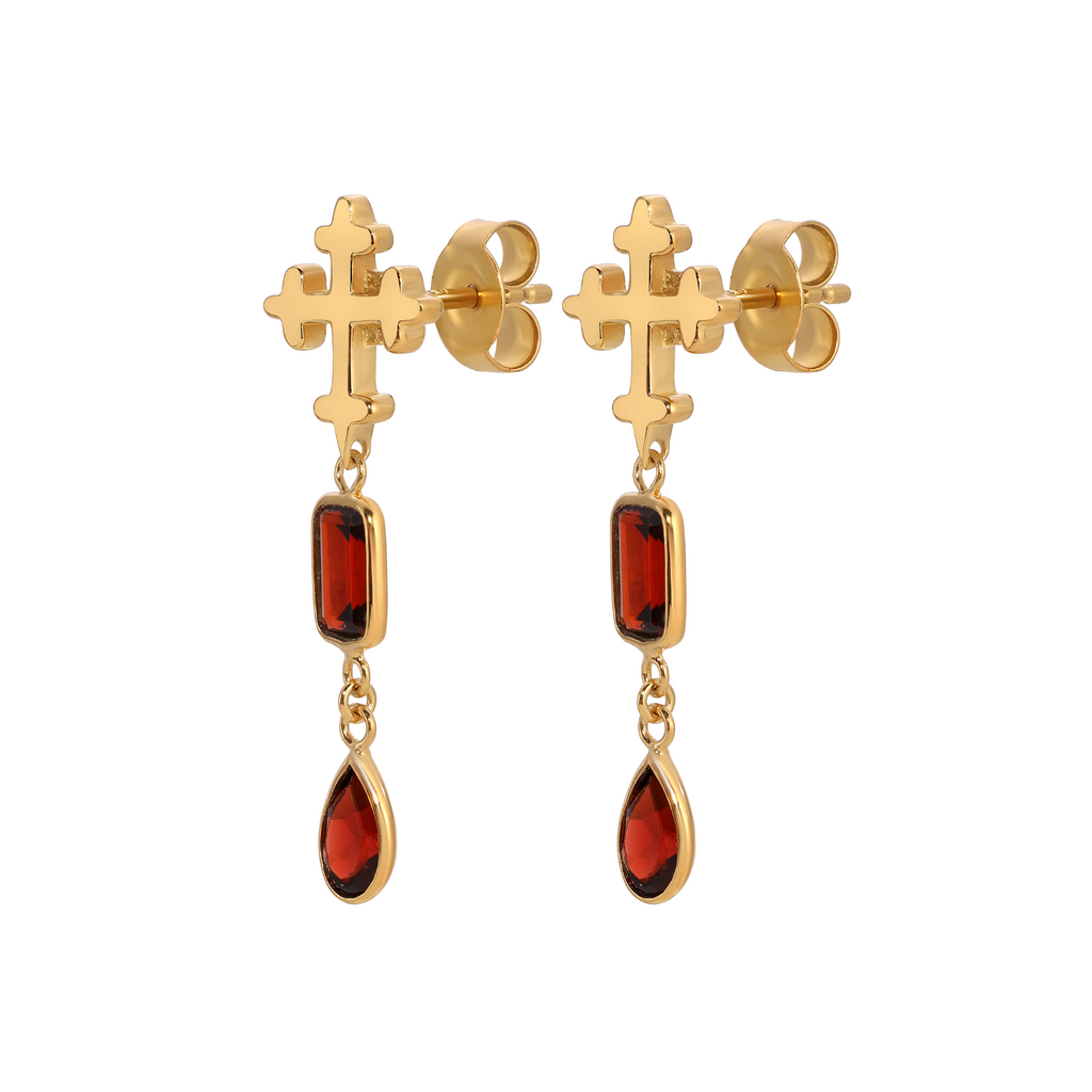 REVIVAL Earring - Garnet - Arcanum LA