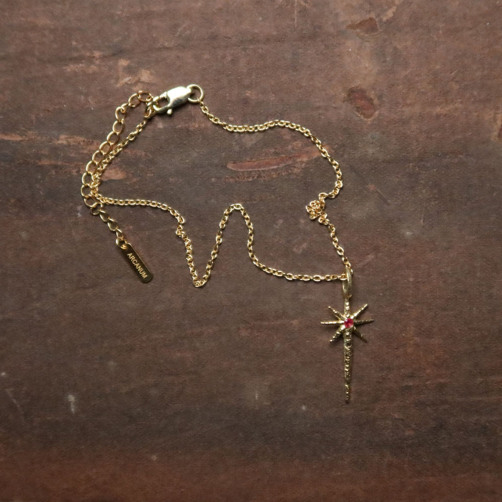 8STAR ANKLET - RUBY