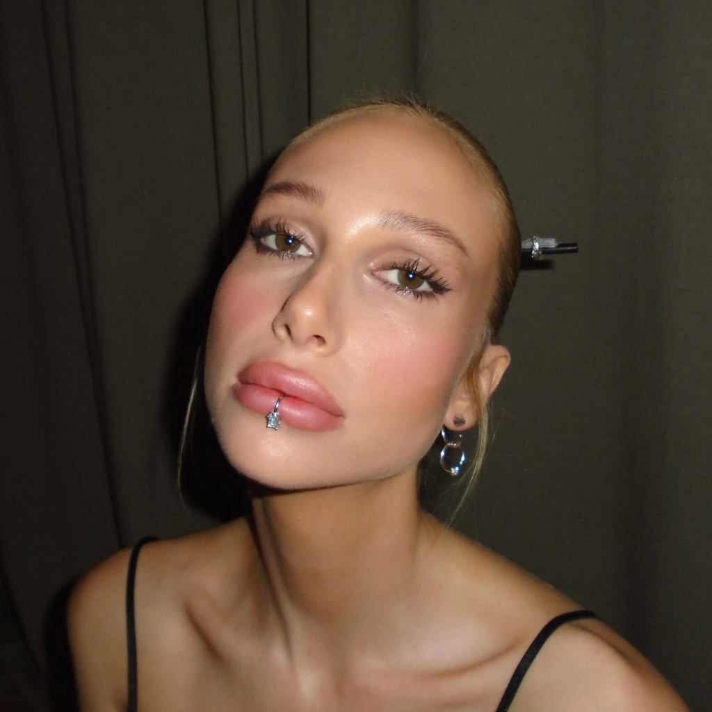 DECO Lip Ring - Aquamarine - Arcanum LA
