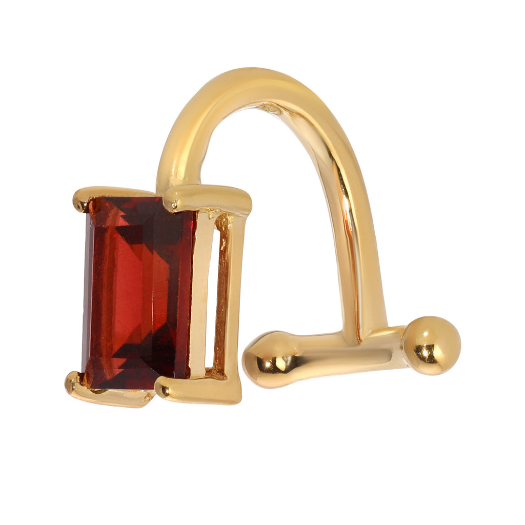 DECO Lip Ring - Garnet - Arcanum LA