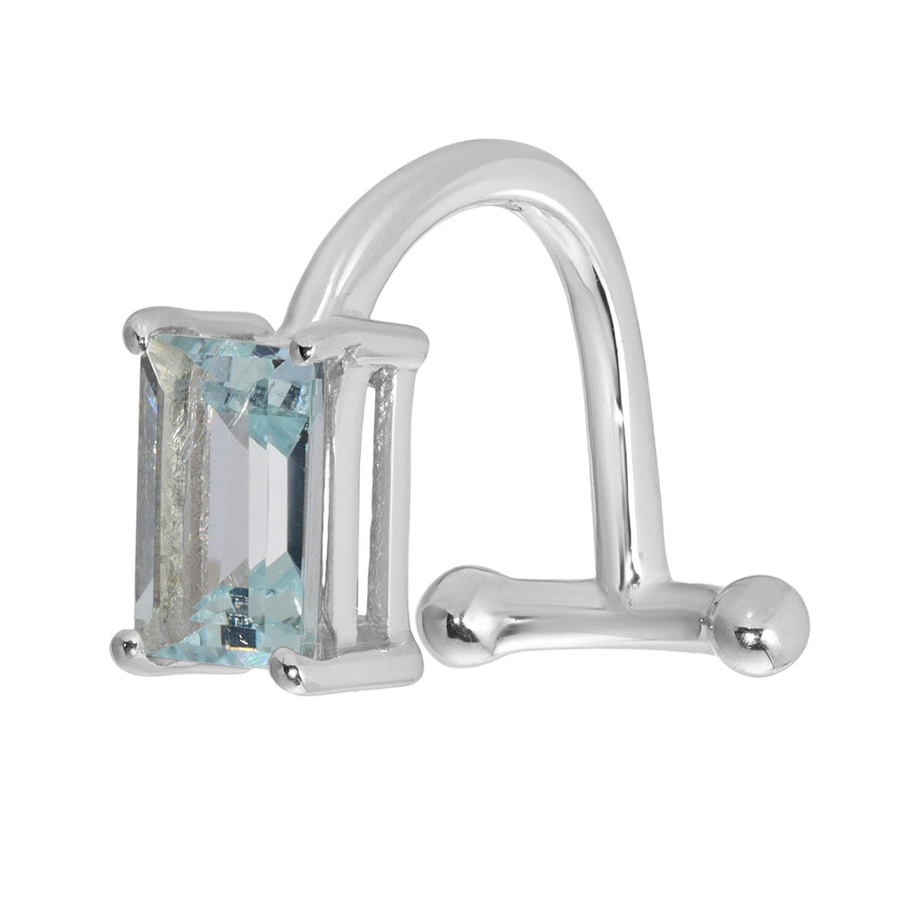 DECO Lip Ring - Aquamarine - Arcanum LA