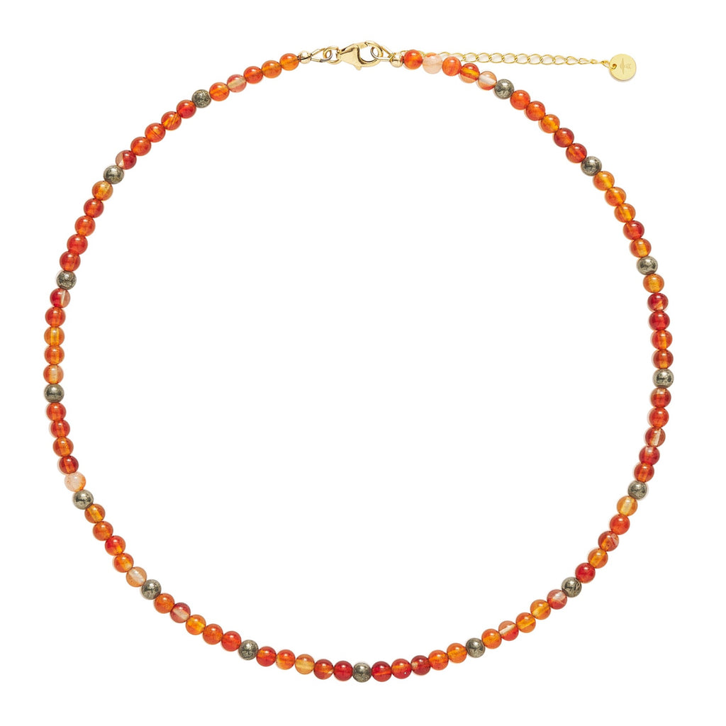 ARCANUM Choker - Carnelian with Pyrite - Arcanum LA
