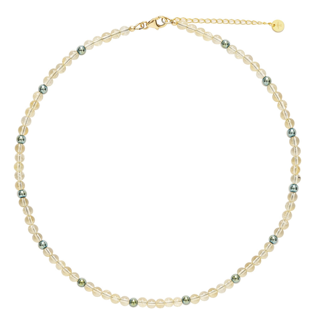 ARCANUM Choker - Citrine with Hematite - Arcanum LA