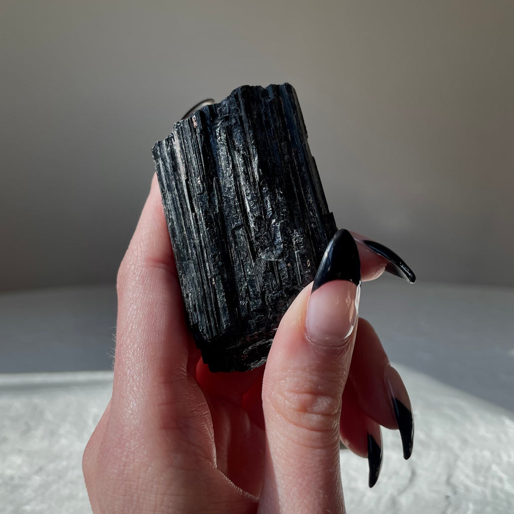 BLACK TOURMALINE Crystal - Arcanum LA